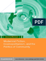 Jessica Berman - Modernist Fiction, Cosmopolitanism and The Politics of Community (2001)