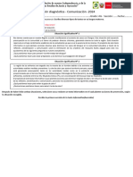 Evaluación Diagnóstica - Escribe Diversos Tipos de Textos Escritos