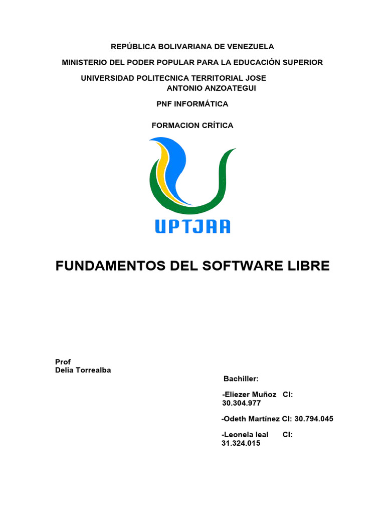 Fundamentos del Software Libre en Venezuela | PDF | Software libre | Ñu