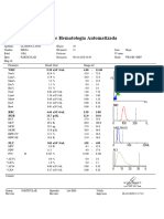 Seccion de Hematologia Automatizada: WBC 9.20 x10 3/ul 4.00 - 11.00