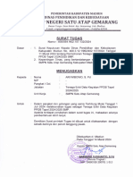 Surat Tugas Entri Data PPDB SMPN Satap Gemarang