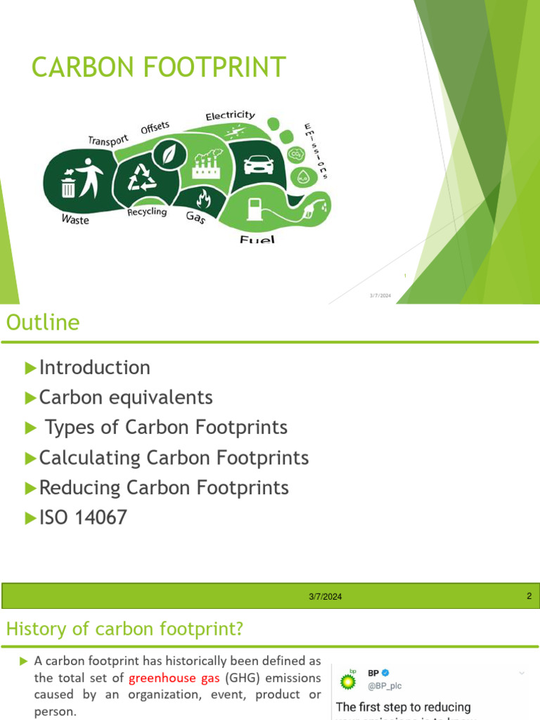 Understanding Carbon Footprints and Impact | PDF | Greenhouse Gas ...