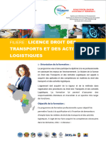 CTM Licence Droit Des Transports Et Des Activites Logistiques