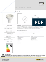 Lámpara LED GU10: Energía