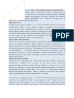 Importancia de La Higiene y El Cuidado Del Medio Ambiente en La Salud Infantil