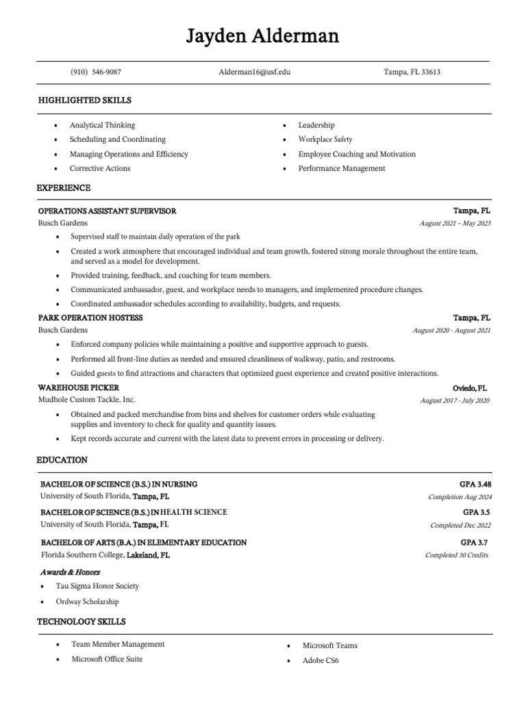 resume 2024 PDF Business