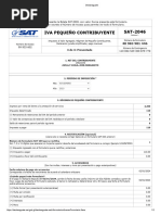 Formulario SAT-2046 IVA Pequeño Contribuyente | PDF | Impuesto al valor ...