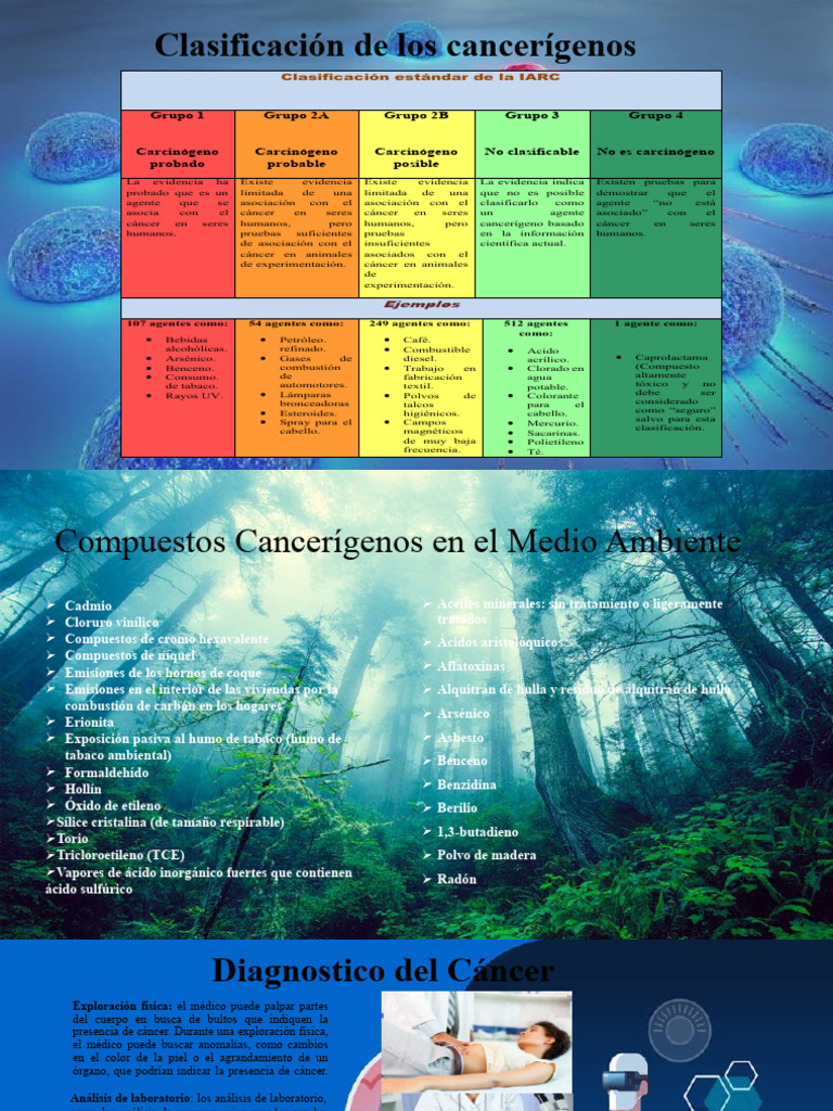 Clasificación de Los Cancerígenos | PDF | Cáncer | Biopsia