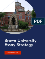 Brown University Essay Strategy