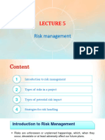Lecture 5 - Risk management