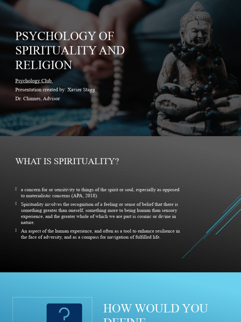 Psychology of Spirituality and Religion | PDF | Spirituality | God