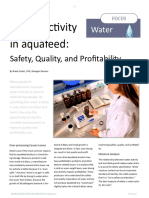 Water Activity in Aquafeed, Safety, Quality and Profitability