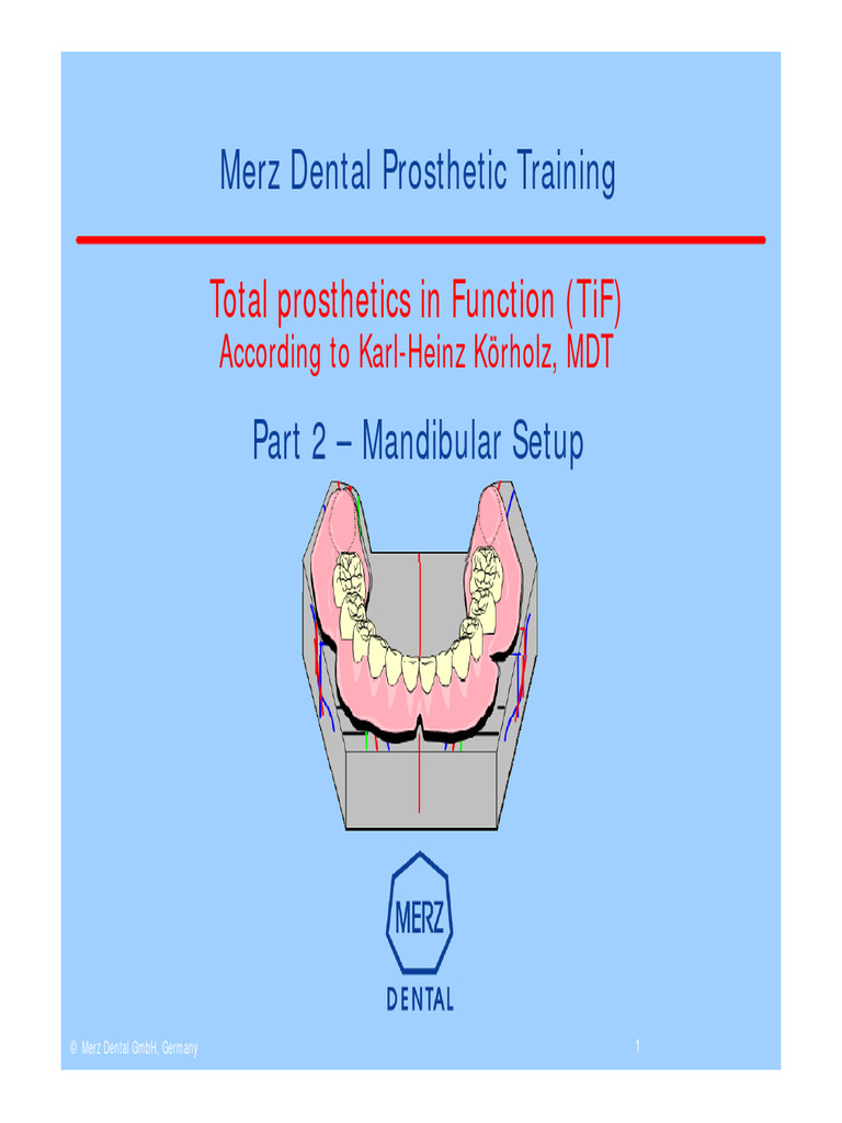 Dokumen - Tips Tif Denture Mand Setup | PDF | Tooth | Dentistry