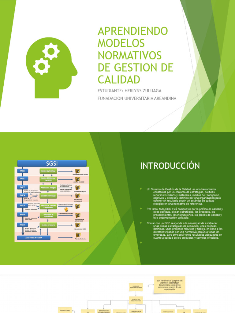 Modelos Normativos en Gestión de Calidad | PDF | Calidad (comercial ...