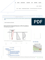 Horizontal Soil Subgrade Reaction in Pile Foundations