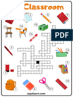 Classroom Crossword With Images Updated
