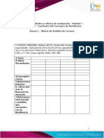 Anexo 1 - Matriz de Análisis de Lectura