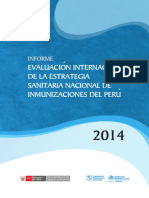 Inmunizaciones EPI International Evaluation PER 2014 S