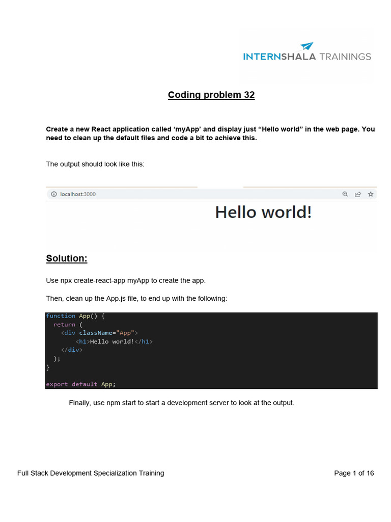 Coding Problem Solution 32-38 | PDF | Hypertext | Web Development