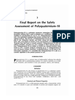 1988 3 Final Report On The Safety Assessment of Polyquaternium 10