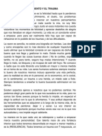 EL SUFRIMIENTO Y EL TRAUMA