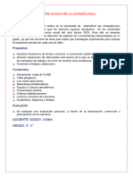 Etapa de Intencificación de La Enseñansa 4 Grado 2024