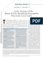 Diagnostic Accuracy of The Slump Test For Identifying Neuropathic Pain in The Lower Limb