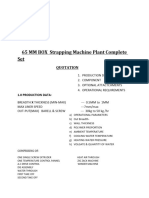 65 MM BOX  Strapping Machine Plant Complete Set