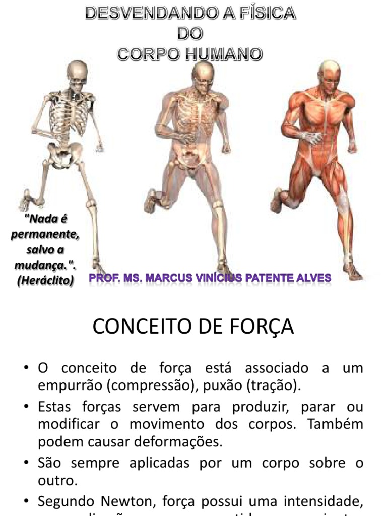 Forças e Movimento do Corpo Humano | PDF | Atrito | Vetor euclidiano