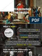 Lesson 3. Determining The Truth
