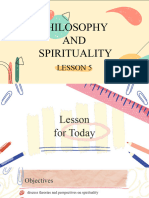 Lesson 5. Philosophy - Spirituality