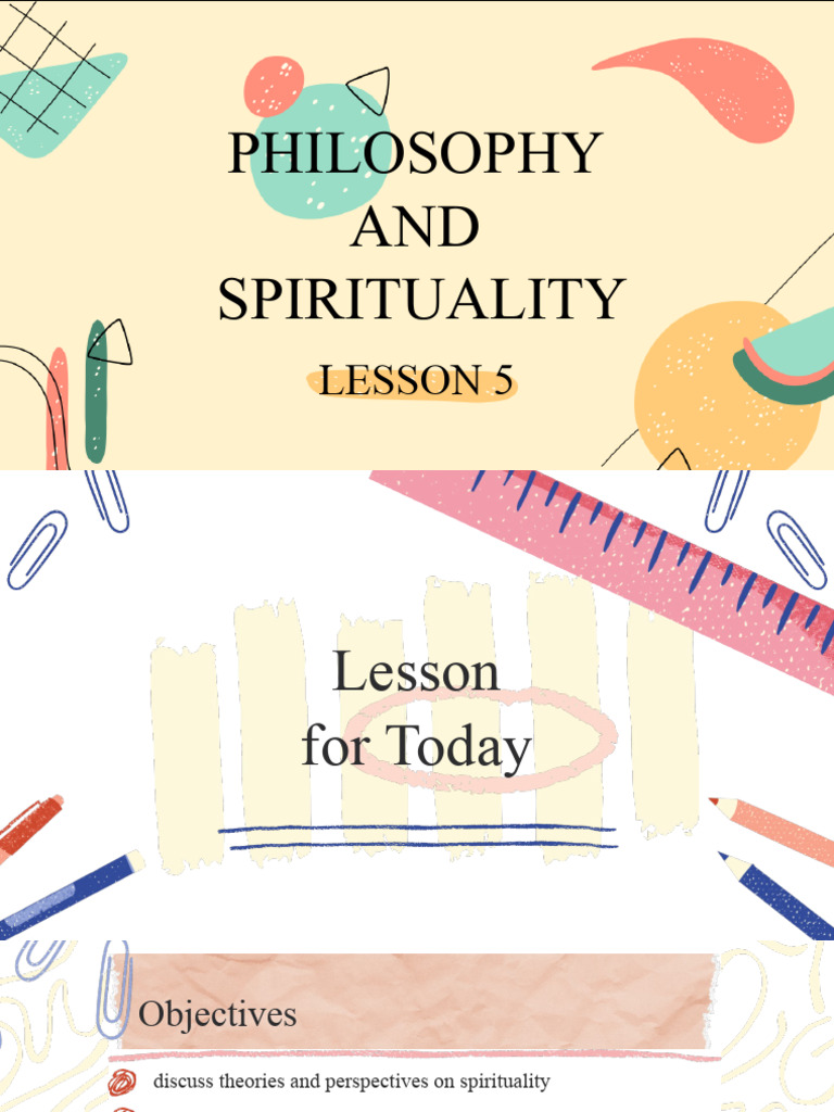 Lesson 5. Philosophy - Spirituality | PDF | Soul | Transcendence ...