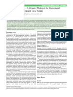 2022 - Platelet-Rich Fibrin - A Wonder Material For Periodontal Regeneration - A Clinical Case Series