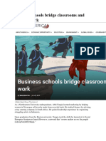 Business Schools Bridge Classrooms and Real