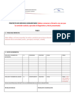 Formato de Proyecto Del Servicio Comunitario