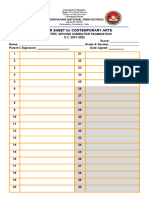 Contemporary Arts Second Diagnostic Test