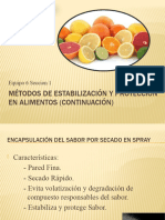 Métodos de Estabilización y Protección en Alimentos (