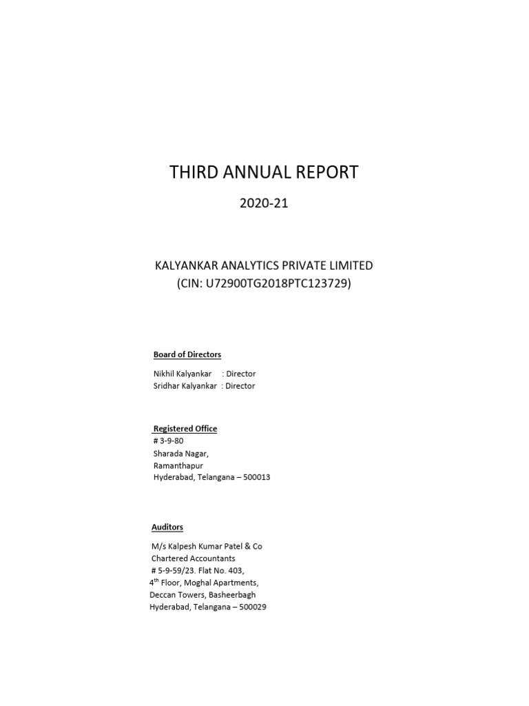 Annual And Audit C Pdf Audit Going Concern