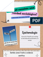 En Que Consiste Una Verdad Sociologica, Cuestiones Epistemológicas