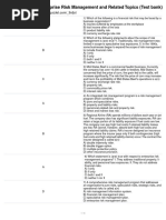 Chapter 4 Enterprise Risk Management and Related Topics (Test Bank)