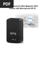 GF-07 GPS Tracker User Manual | PDF | Telephone | Global Positioning System