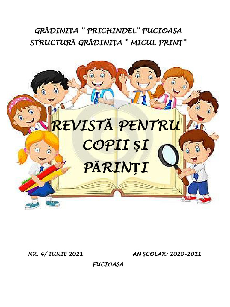 Revista Gradinitei Prichindel Pucioasa 2020 2021 | PDF