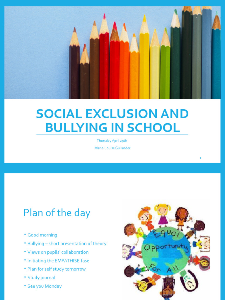 Social Exclusion and Bullying in School | PDF | Bullying | Empathy