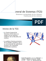 Teoría General de Sistemas (TGS)