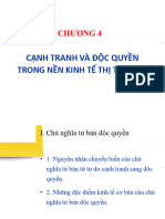 Chương 4. CẠNH TRANH VÀ ĐỘC QUYỀN TRONG NỀN KINH TẾ THỊ TRƯỜNG