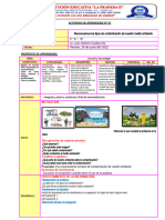 SESION DE APRENDIZAJE N 67 4B Reconocemos Los Tipos de Contaminacion de Nuestro Medio Ambiente