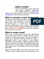 What is project scope-coloured