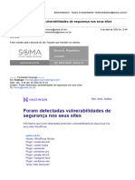 E-Mail de Soma Contabilidade Ltda. - FWD - Foram Detectadas Vulnerabilidades de Segurança Nos Seus Sites