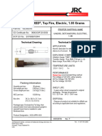 Detonator, RED, Top Fire, Electric, 1.03 Grams: Technical Drawing Technical Information