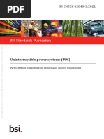 BSI Standards Publication: Uninterruptible Power Systems (UPS)